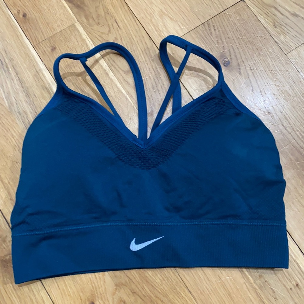 Nike Dark Teal Strappy Sports Bra